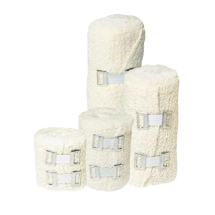 تخفيضات كبيرة أرخص ضمادة كريب مرنة اللون البيج مع مشابك معدنية Big Discounts Cheapest Beige Elastic Crepe Bandage with Metal Clips