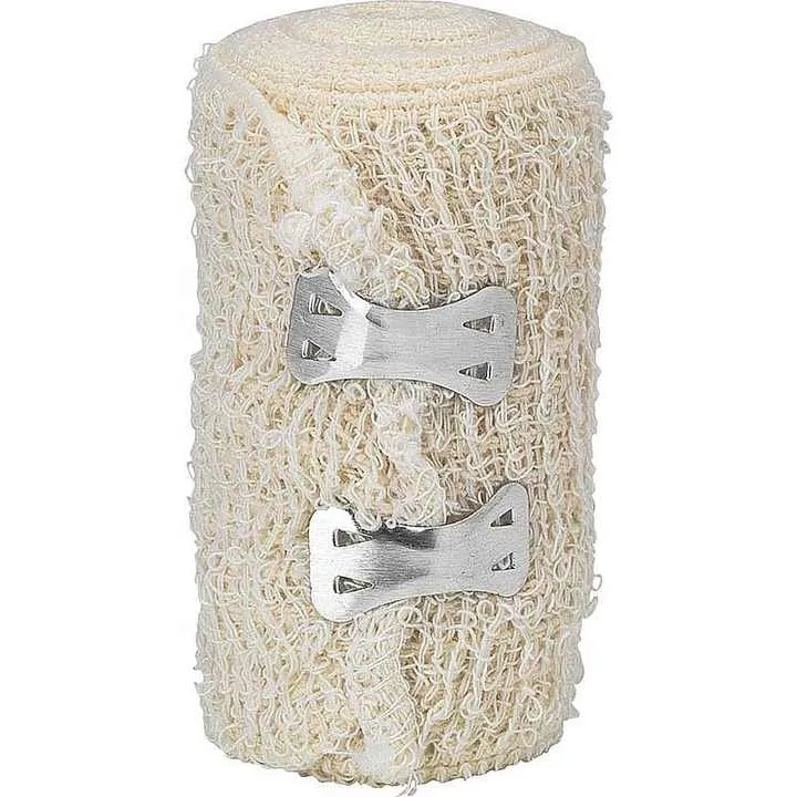 تخفيضات كبيرة أرخص ضمادة كريب مرنة اللون البيج مع مشابك معدنية Big Discounts Cheapest Beige Elastic Crepe Bandage with Metal Clips