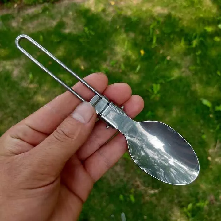 مجموعة ملاعق وشوك للنزهات والتخييم, EDC ، قابلة للطي ، للسفر ، أواني التخييم Picnic Camping Spoons and Forks Set, EDC, Foldable, Travel, Camping Utensils