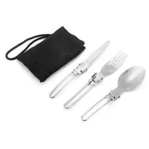 مجموعة ملاعق وشوك للنزهات والتخييم, EDC ، قابلة للطي ، للسفر ، أواني التخييم Picnic Camping Spoons and Forks Set, EDC, Foldable, Travel, Camping Utensils