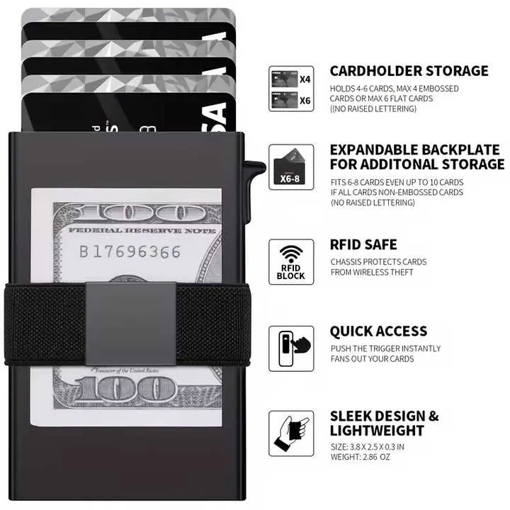 الولايات المتحدة الأمريكية تدفع الرسوم p تسليم . USA pays fees p delivery credit wallet slim money clips