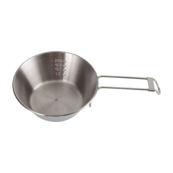 أواني طبخ خارجية محمولة من الفولاذ المقاوم . Portable Stainless Steel Outdoor Cookware, Foldable