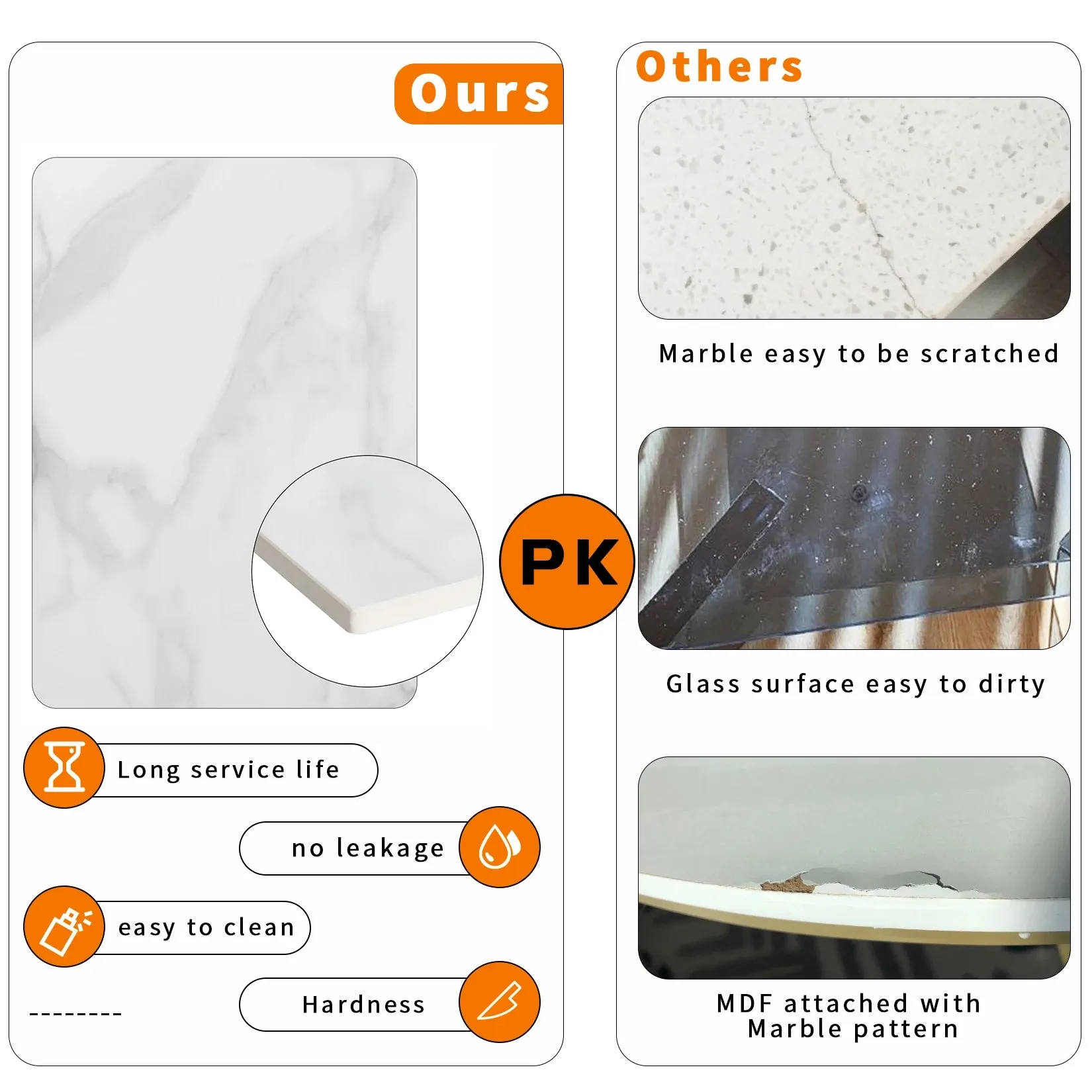 2 Tier Marble Coffee Table Open Storage