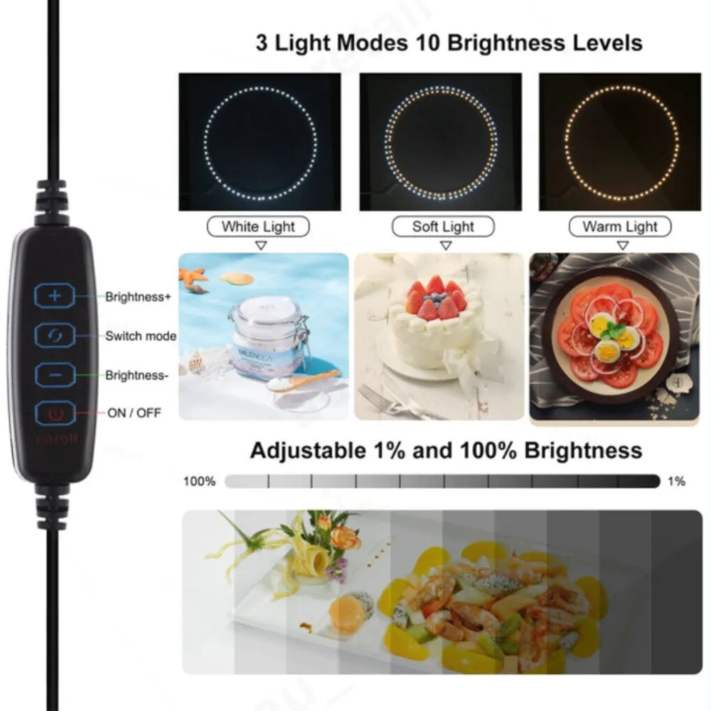 30CM Portable Photo Studio LED Light Tent Bar Cube Soft Box | Room Photography