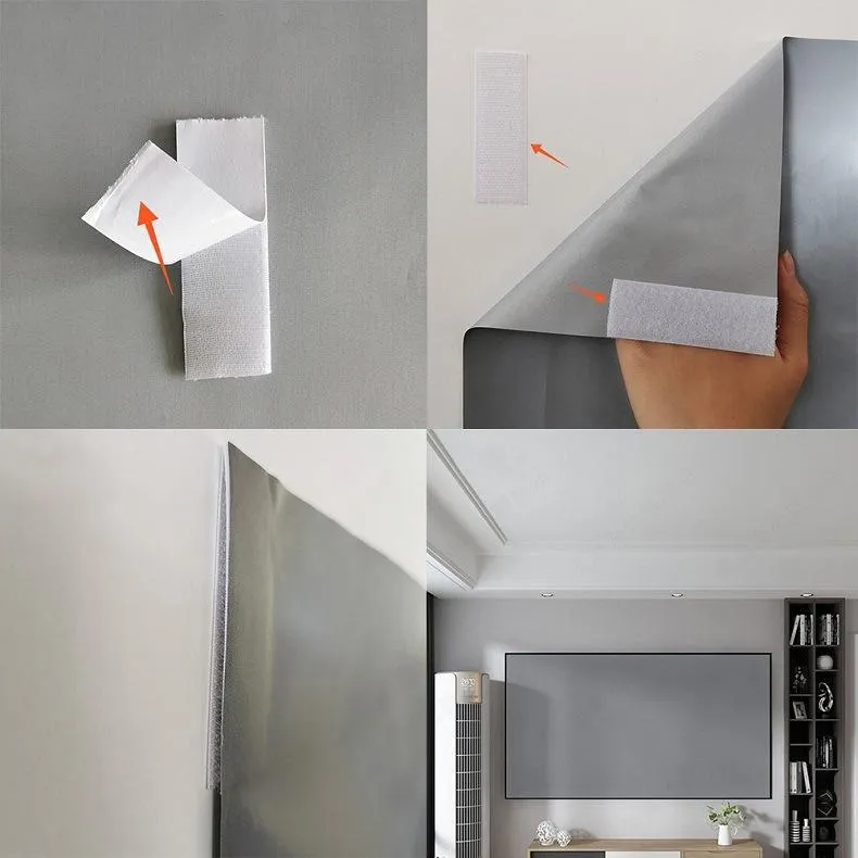 92 Folding Anti-light Projection Curtain - 16 9 - 199x112cm