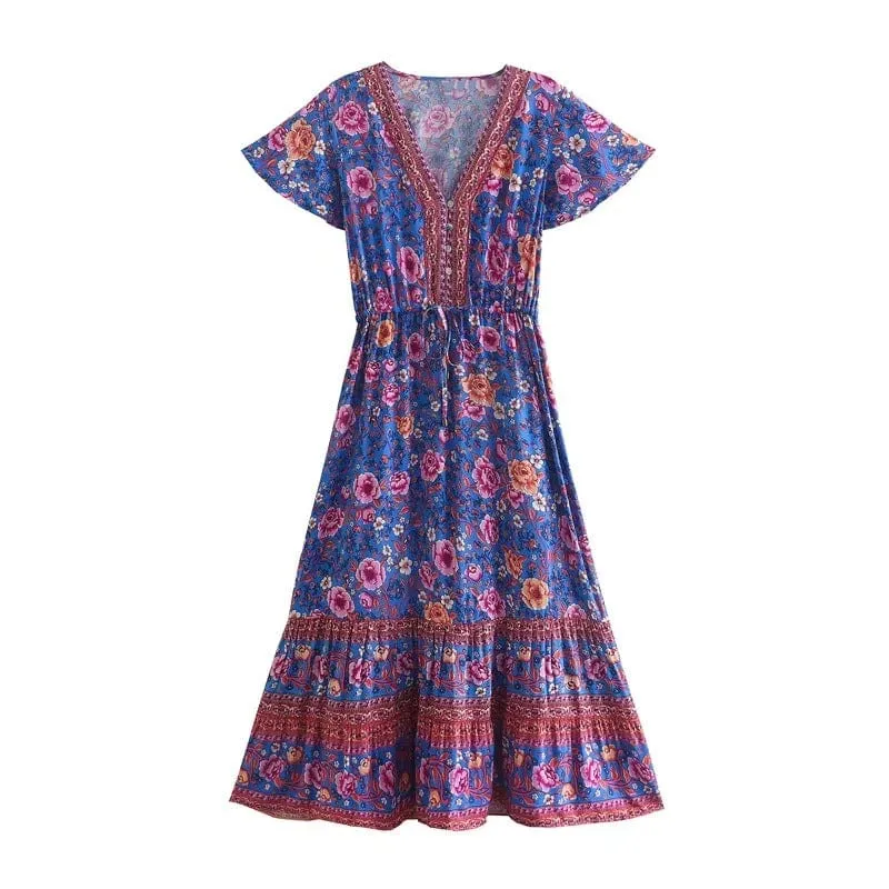 ALLEGRA Midi Dress - Purple