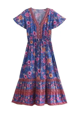 ALLEGRA Midi Dress - Purple
