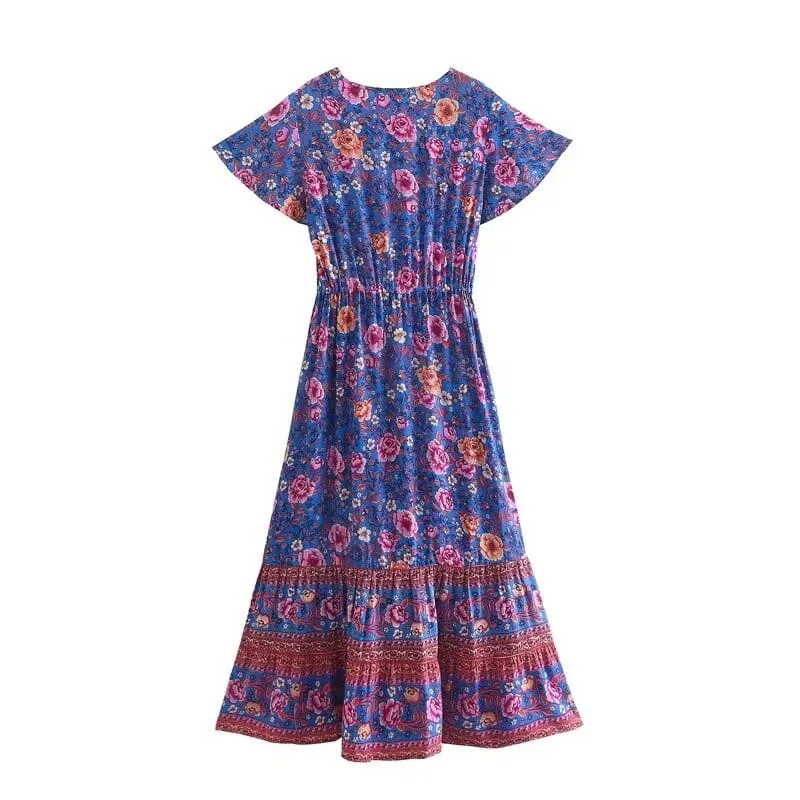 ALLEGRA Midi Dress - Purple