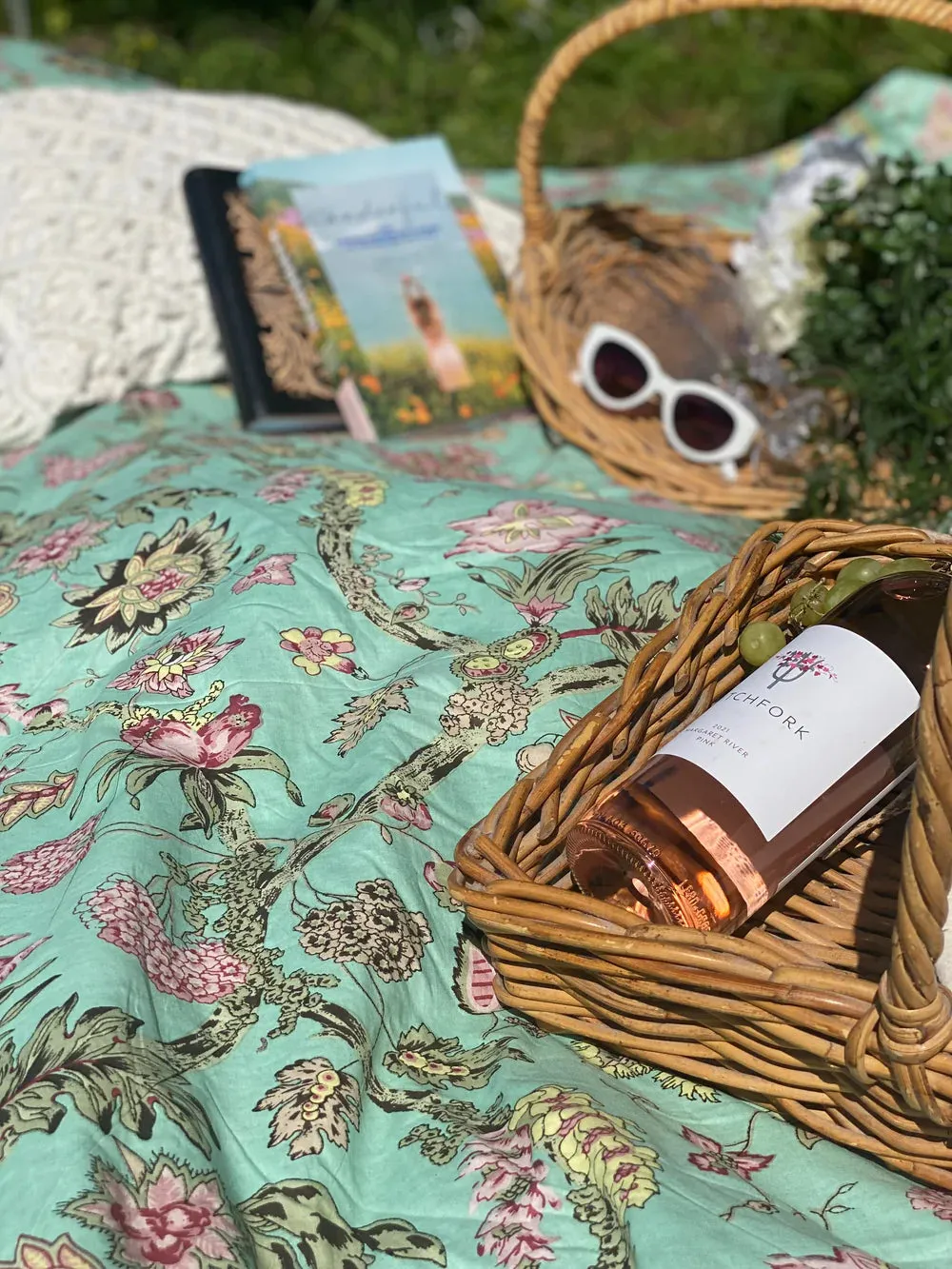 DAISY PICNIC BLANKET AQUARIUS