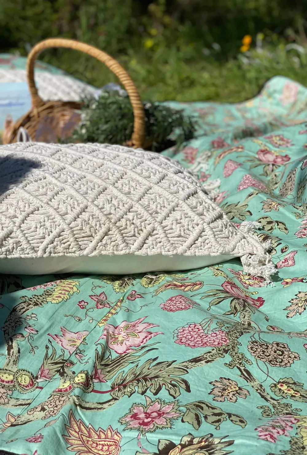 DAISY PICNIC BLANKET AQUARIUS