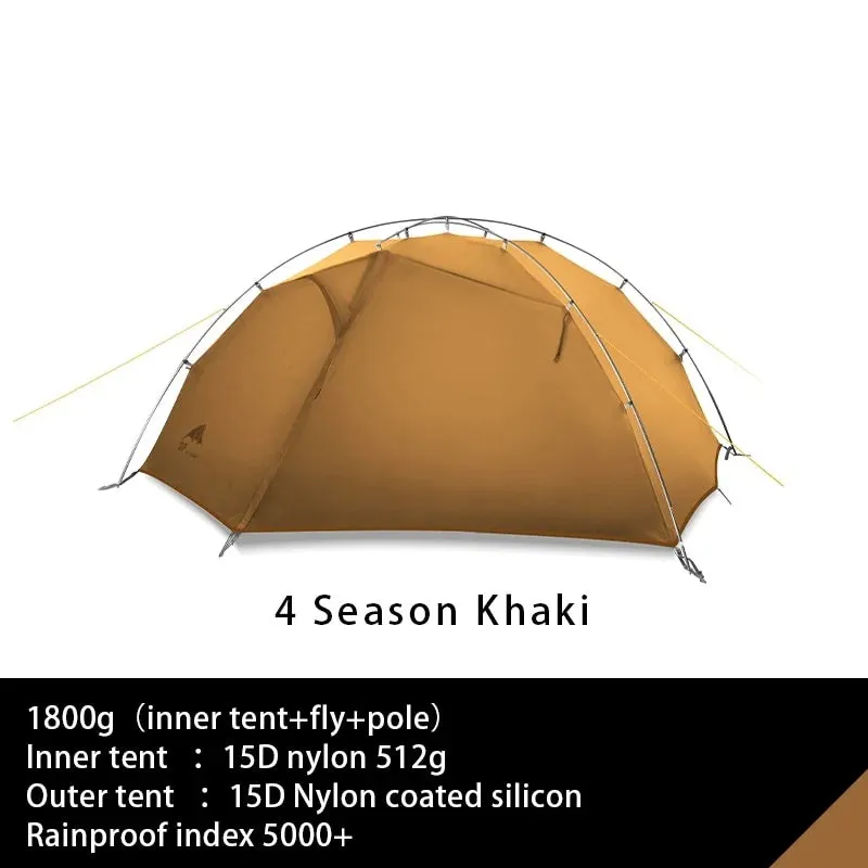 FLAME'S CREED TAIJI 2 15D Nylon Camping Ultralight Tent Outdoor 2 Persons 3/4 Season  Double Layer Camping  Hiking Tents