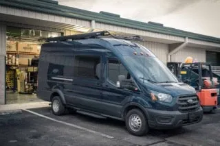 Ford Transit Adjustable Roof Rack by FreedomVanGo