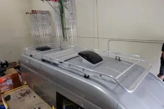 Ford Transit Adjustable Roof Rack by FreedomVanGo