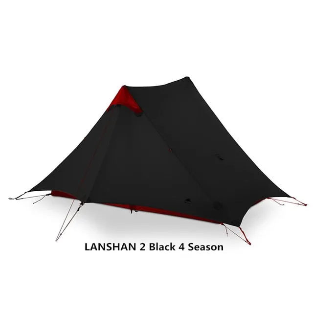 LanShan 2 3F UL GEAR 2 Person  Outdoor Ultralight Camping Tent 3 Season Professional 15D Silnylon Rodless Tent 4 Season