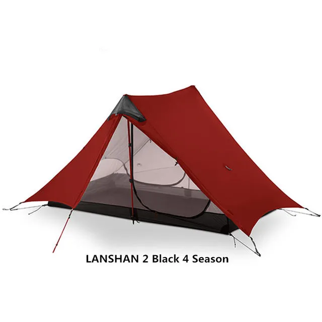 LanShan 2 3F UL GEAR 2 Person  Outdoor Ultralight Camping Tent 3 Season Professional 15D Silnylon Rodless Tent 4 Season