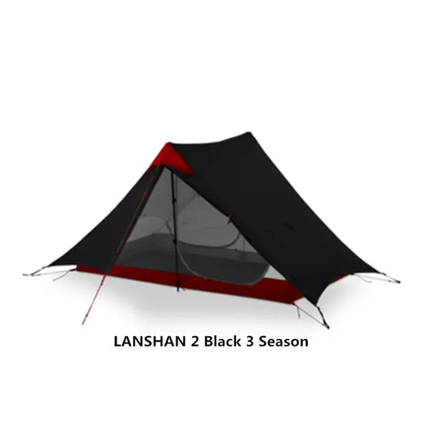LanShan 2 3F UL GEAR 2 Person  Outdoor Ultralight Camping Tent 3 Season Professional 15D Silnylon Rodless Tent 4 Season