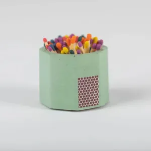 Matcha Match Holder w/ Striker and Rainbow Matches