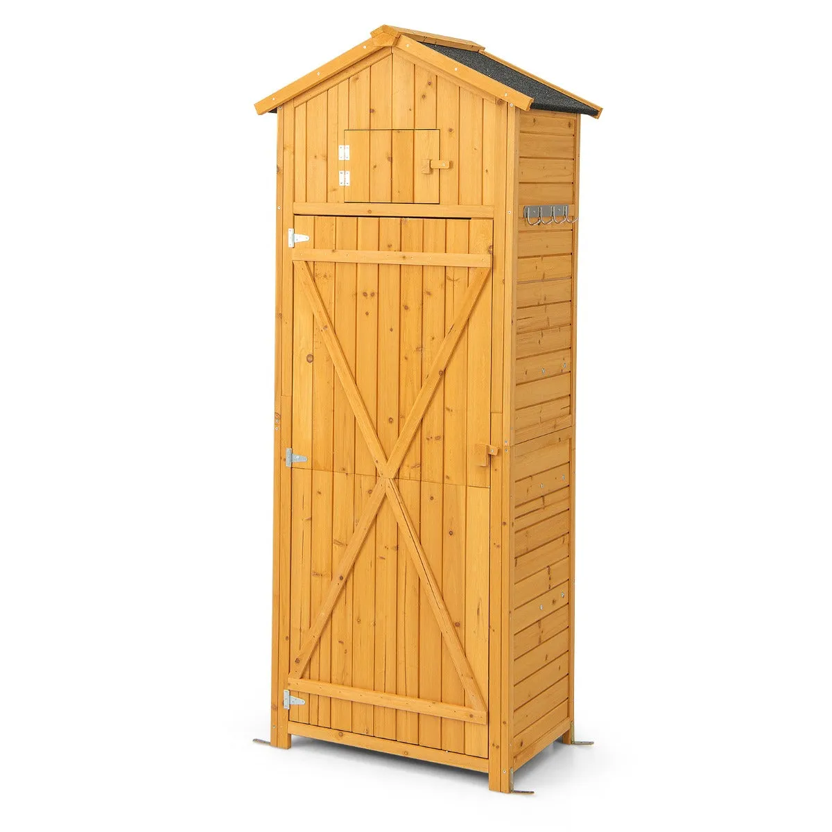 NNECW Outdoor Storage Cabinet with Lockable Doors for Garden