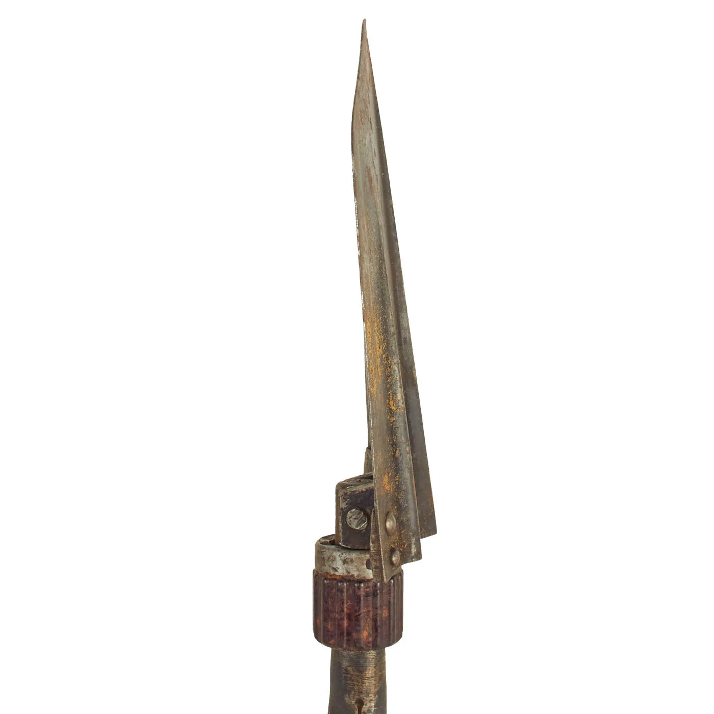 Original German WWII 1940 dated Folding Shovel Klappspaten by Franz Lipowski with 1941 dated Leather Carrier