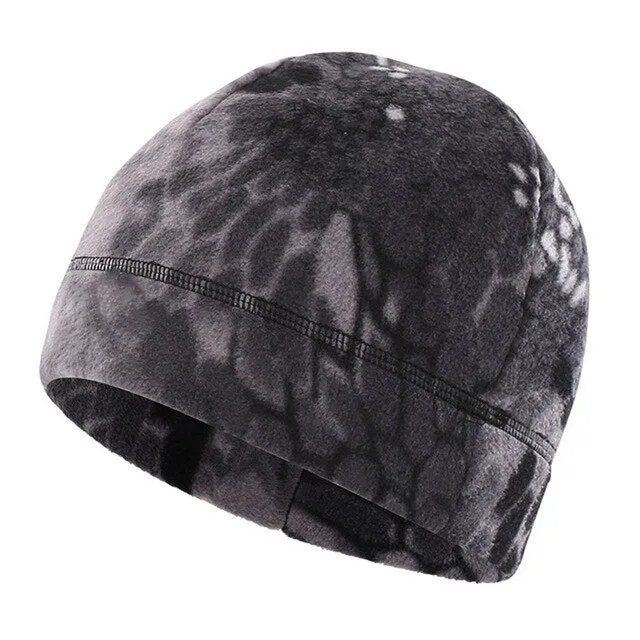 Outdoor Fleece Hat Men Women Camping Hiking Caps Warm Windproof Autumn Winter Caps Fishing Cycling Hunting Military Tactical Cap