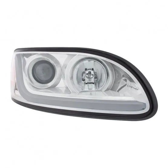 Peterbilt 386/387 Projection Headlight with LED Dual Function Light Bar- Passenger