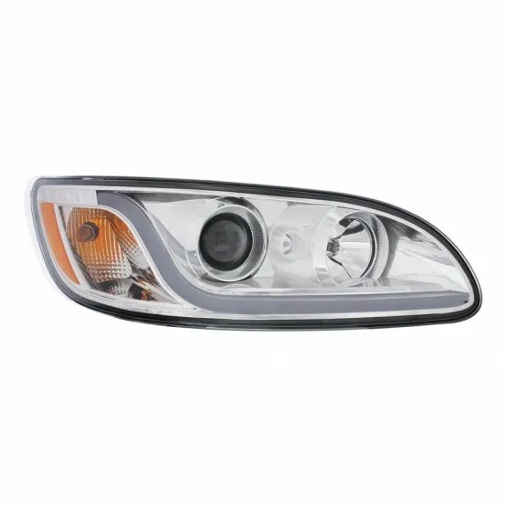 Peterbilt 386/387 Projection Headlight with LED Dual Function Light Bar- Passenger