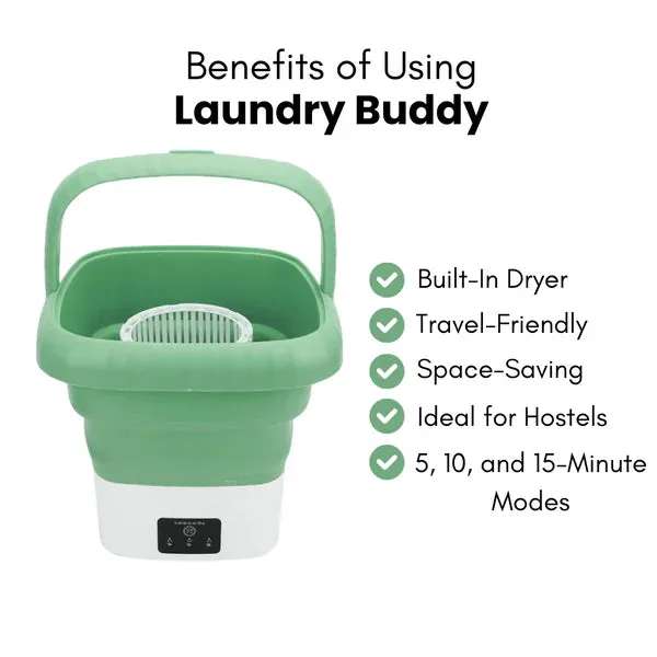 Portable Washing Machine, Foldable Washer and Dryer Combo