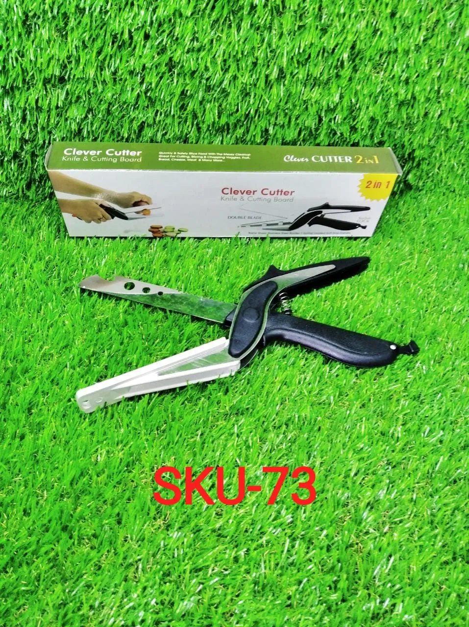 Stainless Steel 4 in 1 Clever Cutter, Black