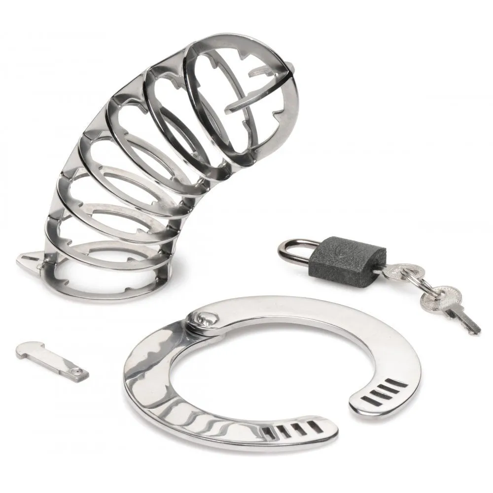 Stainless Steel Spiked Chastity Cage