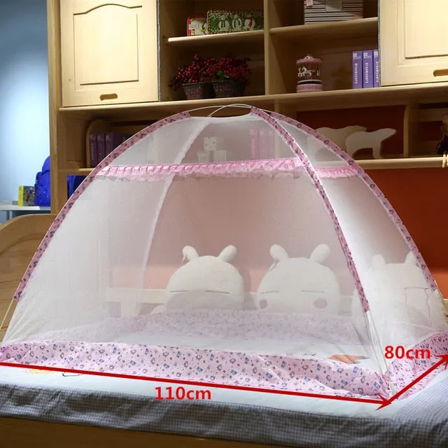 Summer Portable 2 Sizes Baby Crib Netting for 0-6 Years Children Foldable Baby Mosquito Net Infant Baby Bed Tent Insect Netting