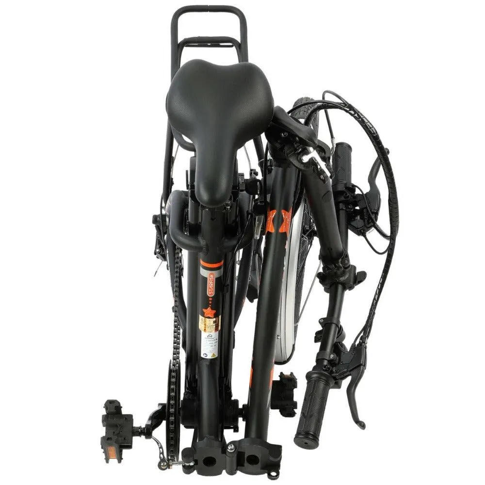 UL Certified-Ecotric Starfish 20inch portable and folding electric bike - Matt Black