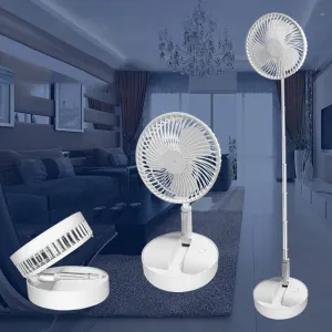 USB Rechargeable Portable Fan Folding Telescopic