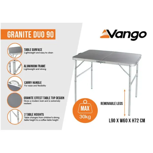 Vango | Granite Duo 90 Table