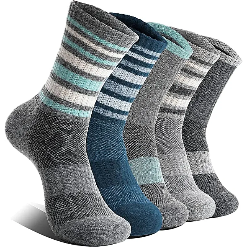 Women's Striped Thermal Hiking Socks 5 Pairs