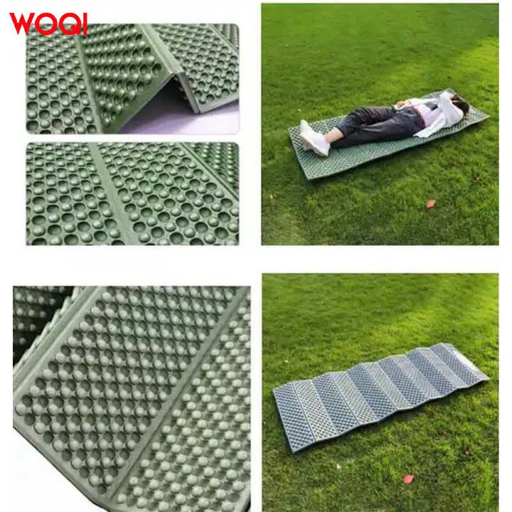 Woqi Folding EVA Mat Portable Outdoor Beach Mattress Pad Sleeping Pad Foam ووكي - مرتبة شاطئ خارجية قابلة للطي من مادة إي في إيه - وسادة نوم إسفنجية